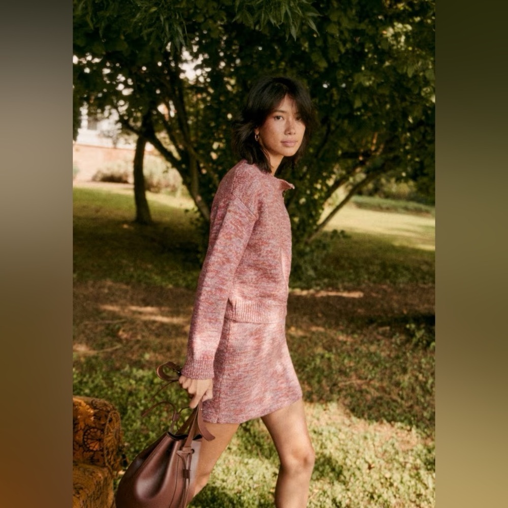 Sézane Douglas Button-Accent Sweater